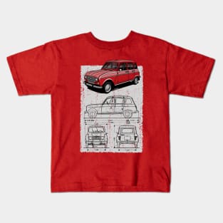 The super cool French classic car Kids T-Shirt